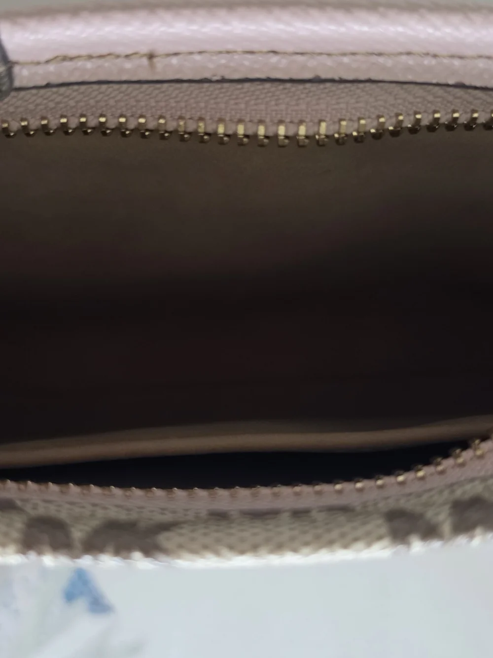 Michael Kors Beige and Pink Patterned Crossbody Bag Or Fanny Pack.